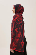 MAISA Arya Floss Viscose Shawl Burgundy