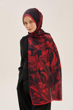 MAISA Arya Floss Viscose Shawl Burgundy