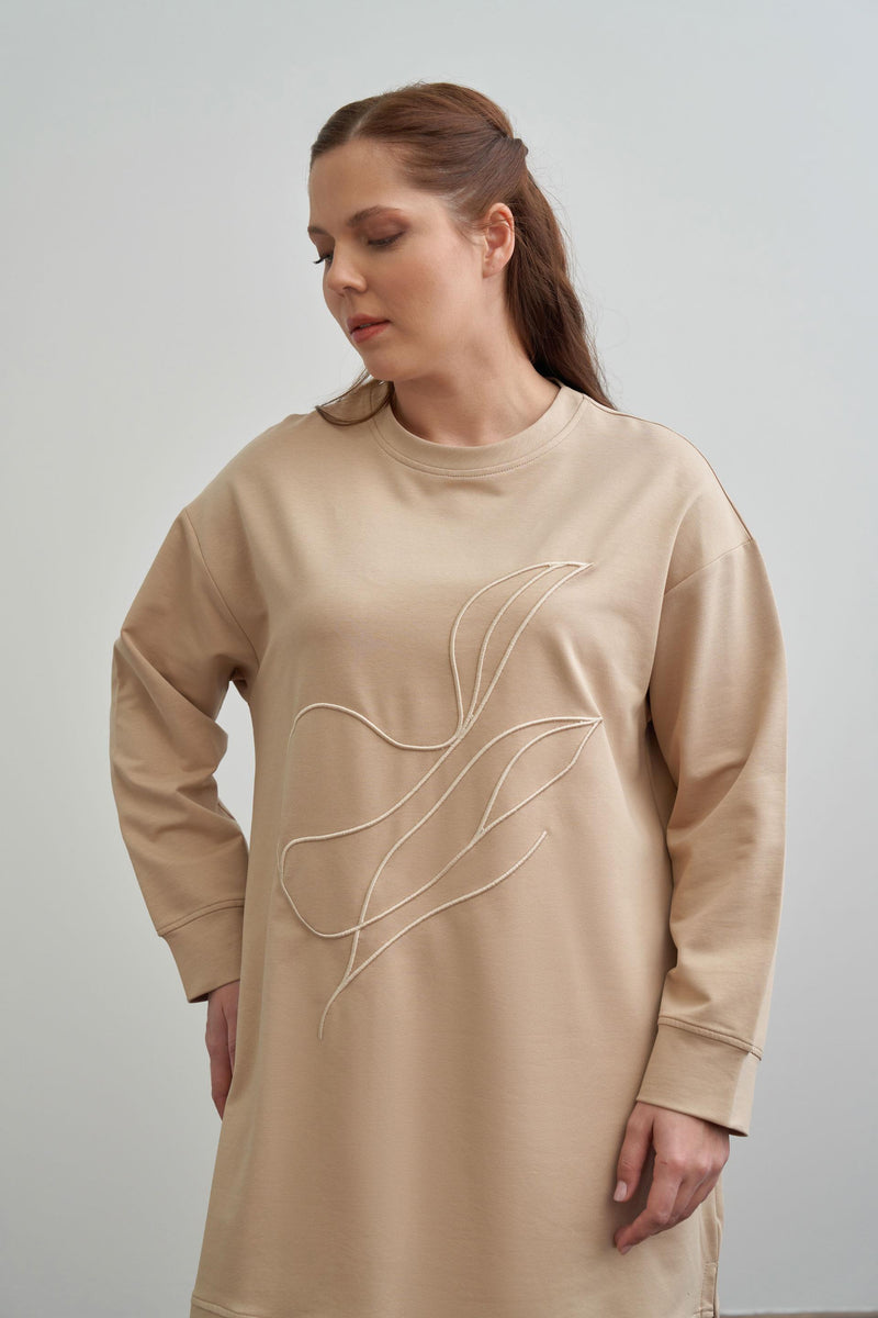All Plus Size Tunic Beige