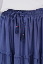 All Ruffled Skirt Navy Blue