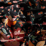 Ipekevi 01259 Black Mirabilis Twill Silk Scarf