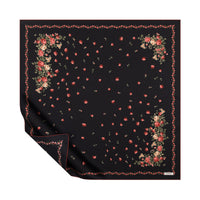 Ipekevi 01960 Black Nazen Twill Silk Scarf