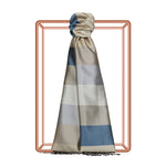 Ipekevi 04030 Block Striped Silk Scarf Model 30