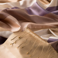 Ipekevi 04030 Block Striped Silk Shawl Model 53