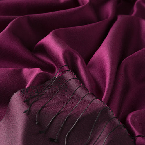 Ipekevi 927 Boysenberry  Reversible Silk Shawl