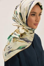 MAISA Bugu Melburry Silk Scarf Camel