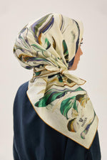 MAISA Bugu Melburry Silk Scarf Camel