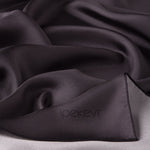 Ipekevi 01116 Charcoal Plain Silk Twill Scarf