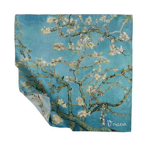 Ipekevi 01146 Almond Blossoms Silk Twill Scarf