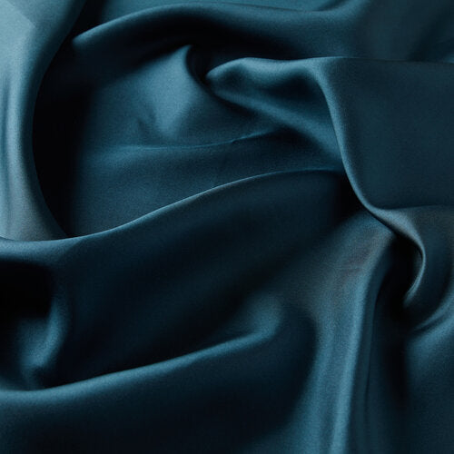 Ipekevi 01116 Chinese Blue Plain Silk Twill Scarf