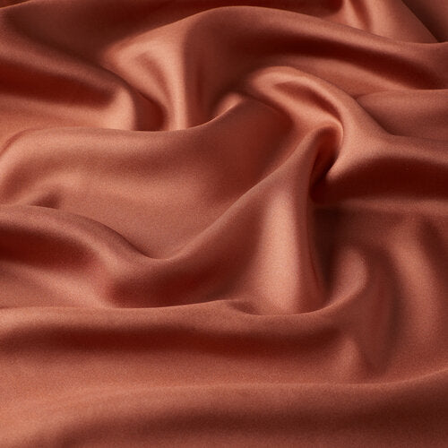 Ipekevi 01115 Copper Red Frame Silk Twill Scarf
