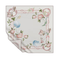 Ipekevi 01869 Cream Dry Rose Kement Twill Silk Scarf
