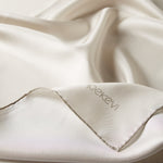 Ipekevi 01116 Dark Cream Plain Silk Twill Scarf