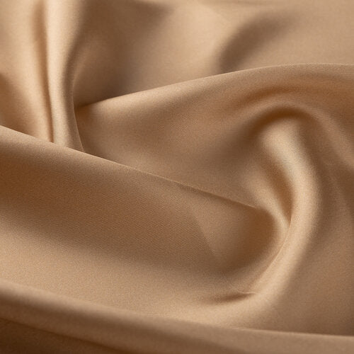 Ipekevi 01116 Dark Gold Plain Silk Twill Scarf