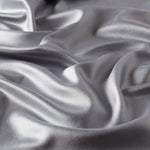 Ipekevi 927 Dark Silver Reversible Silk Shawl