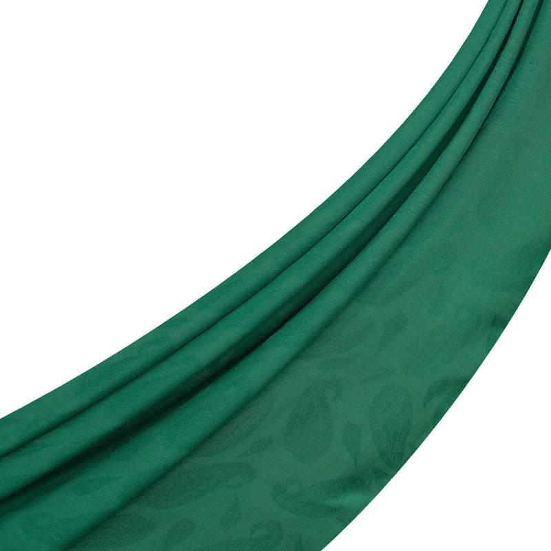 Ipekevi 04392 Emerald All Seasons Paisley Monogram Shawl