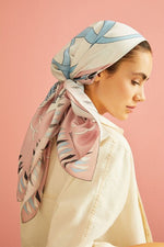 Imannoor Double Noor Silk Scarf Pink