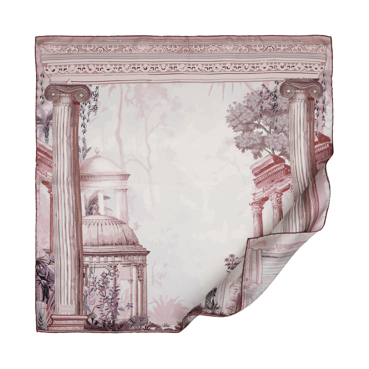 Ipekevi 01318 Dry Rose Riviera Twill Silk Scarf