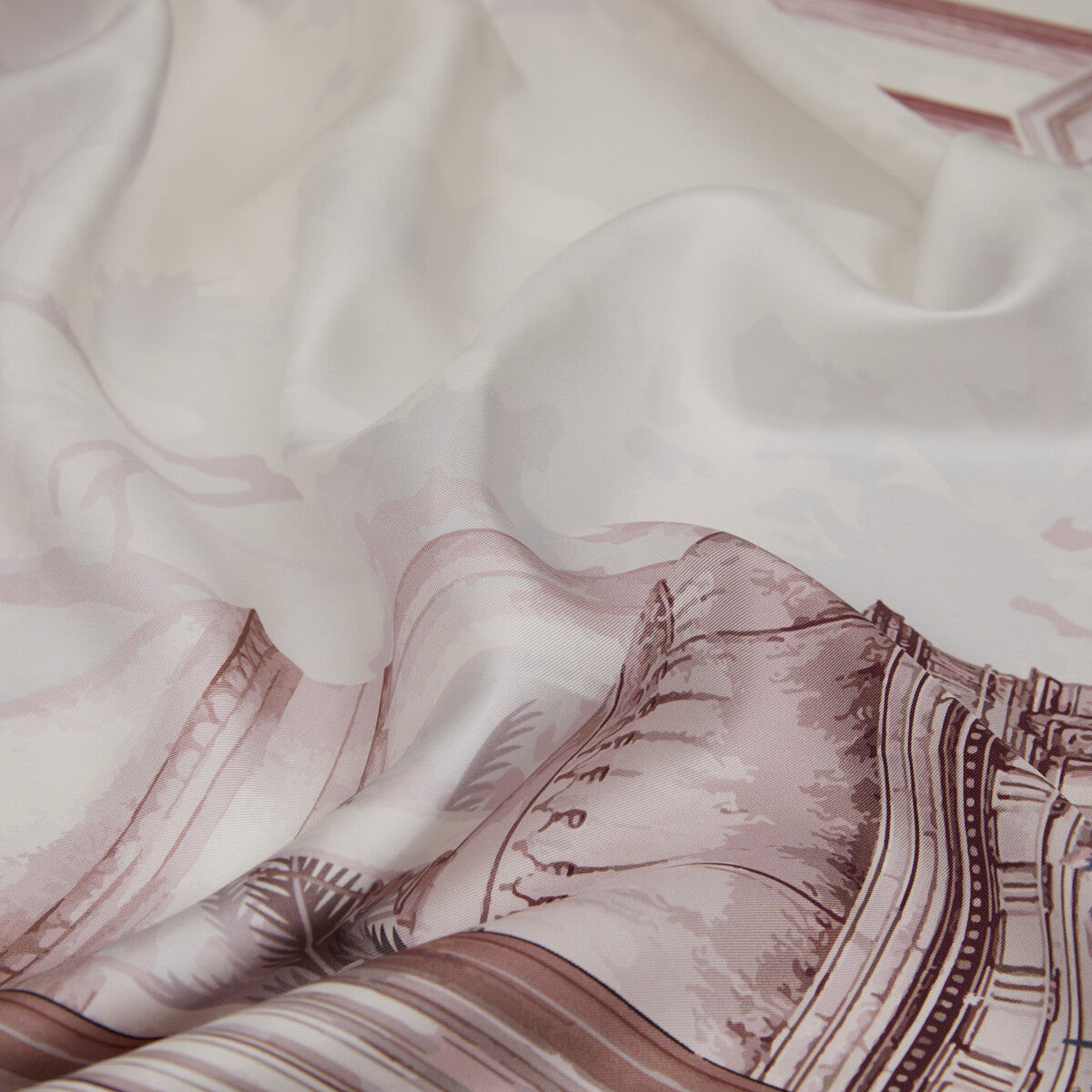 Ipekevi 01318 Dry Rose Riviera Twill Silk Scarf