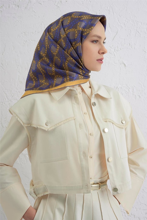ARMINE Pure Silk Scarf Green