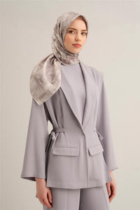 ARMINE Pure Silk Scarf Gray
