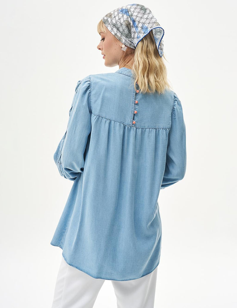 KA Denim Tunic Ice Blue