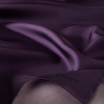 Ipekevi 01116 Elegant Purple Plain Silk Twill Scarf
