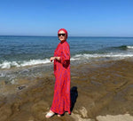 QF Mahiye Dress And Turban Orange