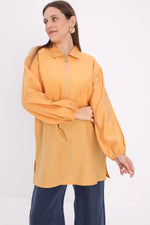 All Zip Dtld Shirt Yellow