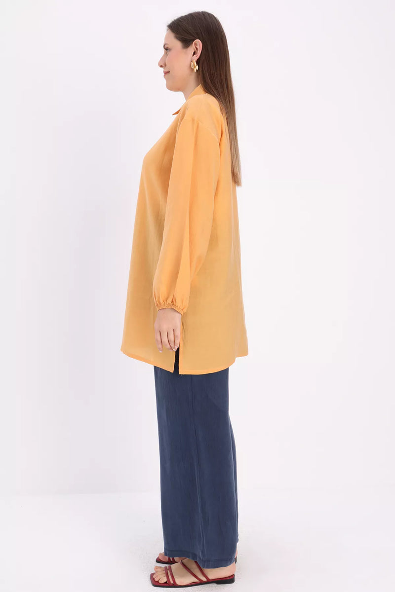 All Zip Dtld Shirt Yellow