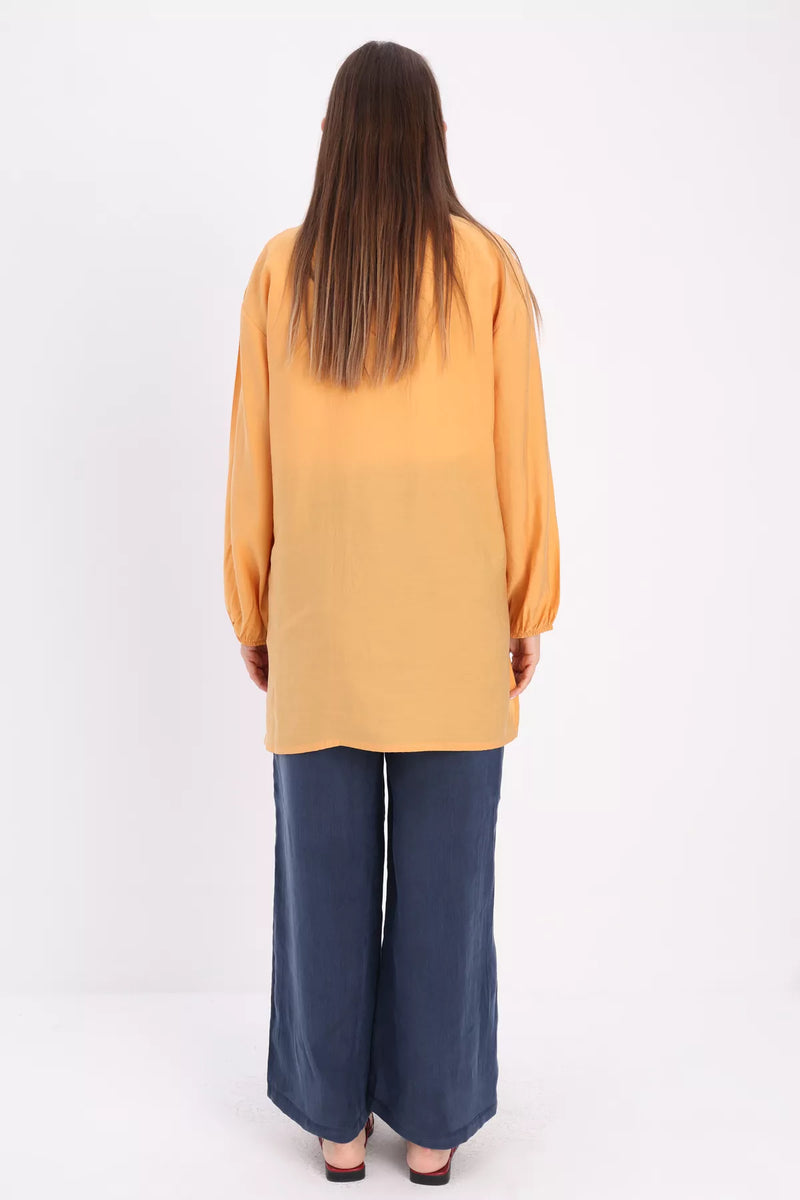 All Zip Dtld Shirt Yellow