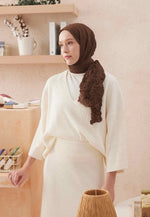 Fresh Scarf Voile Crash Chocolate Shawl