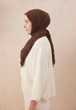 Fresh Scarf Voile Crash Chocolate Shawl