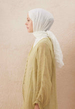 Fresh Scarf Voile Crash White Shawl