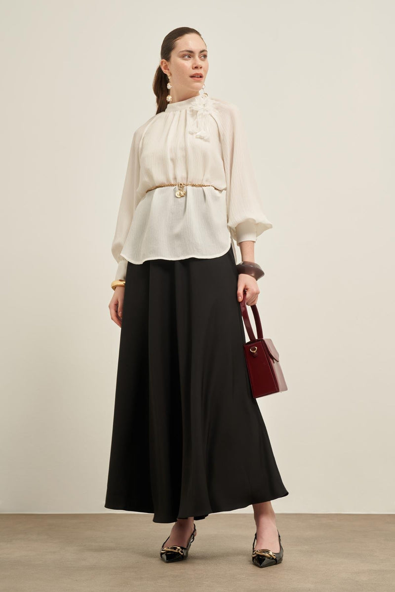 FTZ Josie Skirt Set White