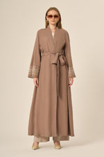 FTZ Eliza Linen Abaya Mink