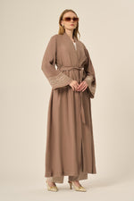 FTZ Eliza Linen Abaya Mink