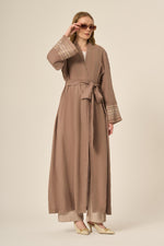 FTZ Eliza Linen Abaya Mink