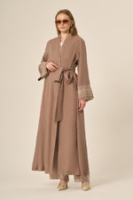 FTZ Eliza Linen Abaya Mink