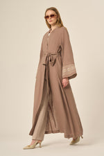 FTZ Eliza Linen Abaya Mink