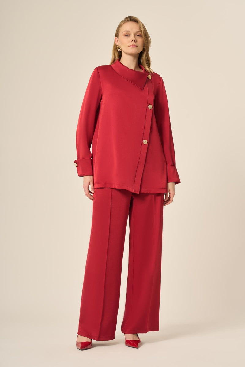 FTZ Bailey Sateen Set Burgundy