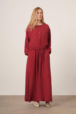 FTZ Circle Dress Burgundy