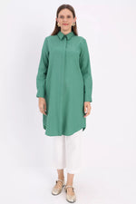 All Middle Long Tunic Green