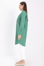 All Middle Long Tunic Green