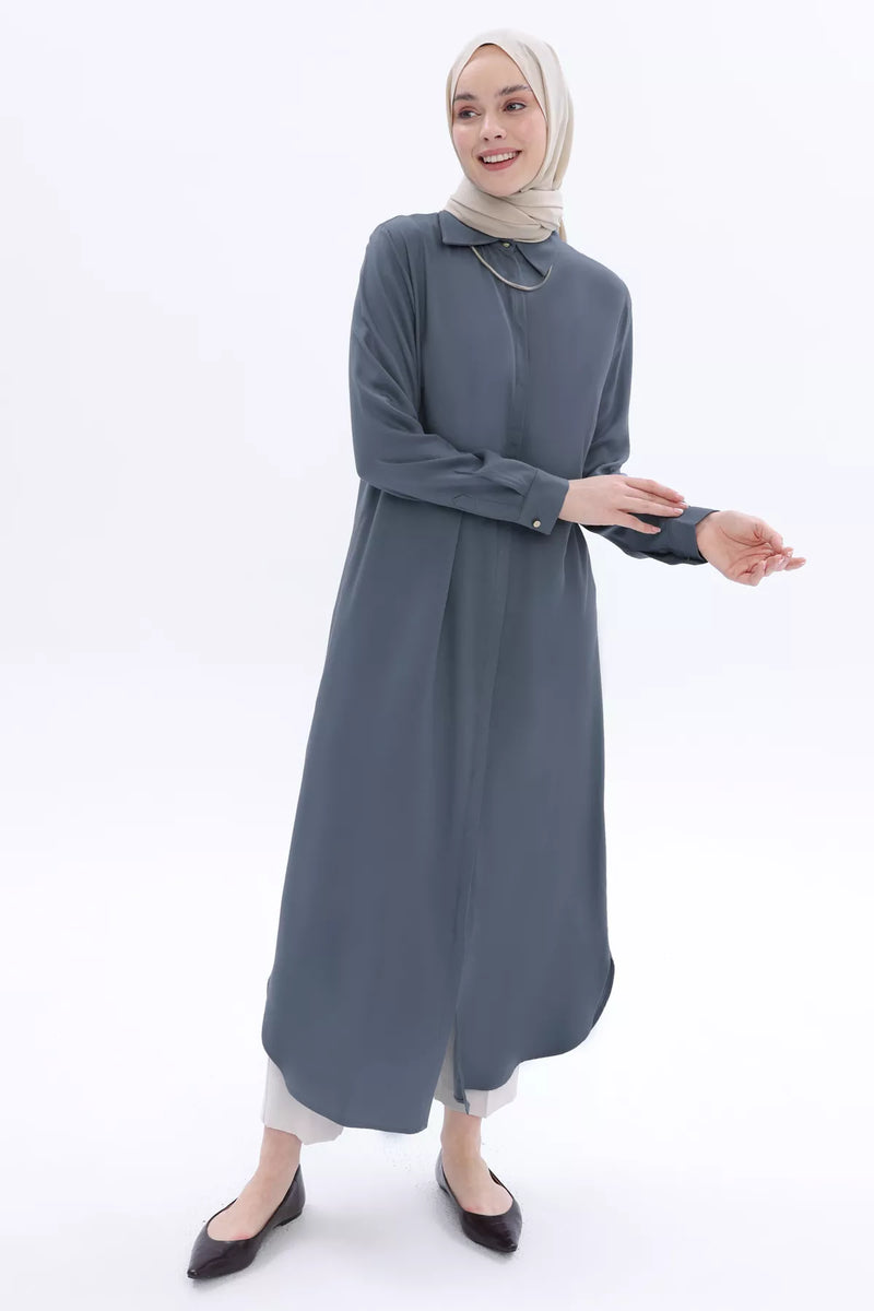 All Long Basic Tunic Anthracite