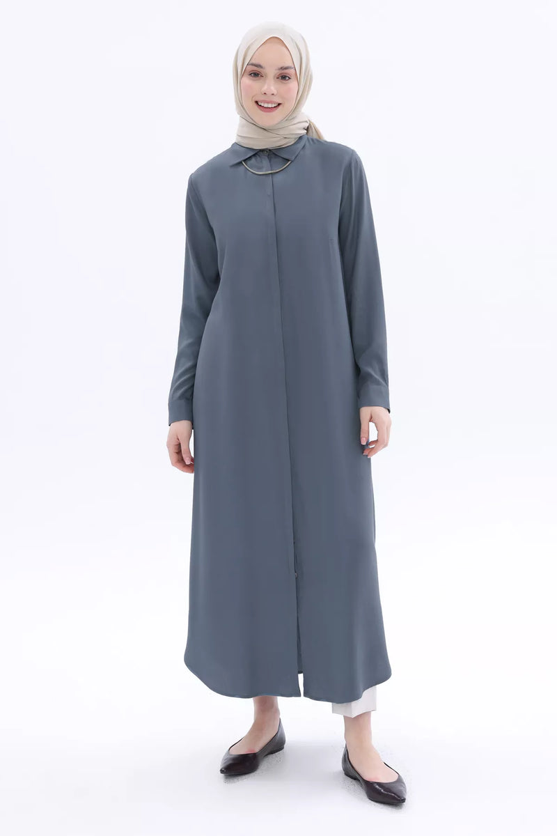 All Long Basic Tunic Anthracite