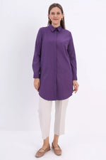 All Cotton Basic Tunic Purple