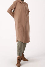 All Long Cotton Tunic Mink