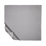 Ipekevi 01116 Gray Plain Silk Twill Scarf