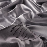 Ipekevi 927 Silver Reversible Silk Shawl